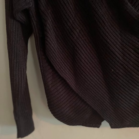 Vintage Fia Italia Handloomed Black Wrap Sweater - Picture 4 of 6